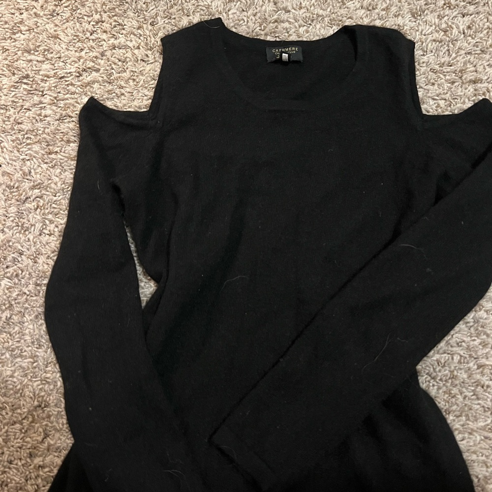 Charter Club Black Cashmere Sweater